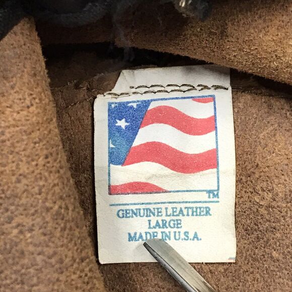 MINNETONKA Leather Stetson Fedora Men L Brown Braid Strap Western Outback - Picture 8 of 12